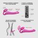 Безремневой страпон с вибрацией Strap-On-Me Vibrating Fuchsia, пульт ДУ, регулируемый SX2571 фото 4