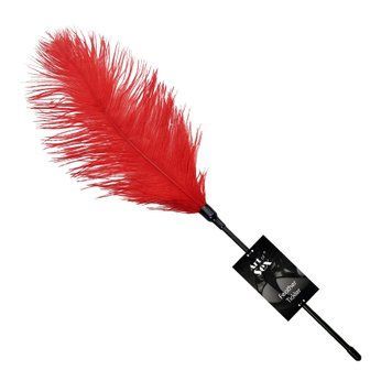 Щекоталка со страусиным пером Art of Sex &ndash; Feather Tickler, красная SO6999 фото
