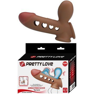 Насадка реалістична Pretty Love Tyronn з стимулюючими виступами, 16.1 &times; 4.4 см BI-026260Q фото
