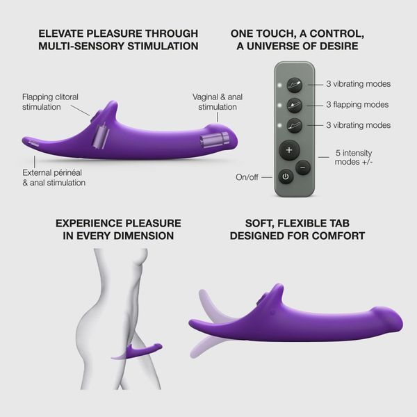 Strap-On-Me Multi Orgasm Dildo Purple
