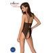 Боди с ажурным декором и открытым шагом Passion URSULA BODY, black SO5830 фото 2