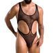 Мужское сетчатое боди Passion 040 LEON Black, сетка, резинки SO7592 фото 1