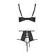 Комплект білизни Passion TASMINA SET black, ліф, високі трусики з корсетом ззаду SO8491 фото 4