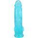 Реалістичний фаллоімітатор Doc Johnson Crystal Jellies Teal 21 см, TPE SX4424 фото 3