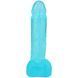 Реалістичний фаллоімітатор Doc Johnson Crystal Jellies Teal 21 см, TPE SX4424 фото 2