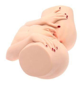 Мастурбатор-півторс Naked Factory BARBIE, вагіна + анус, 2 канали, дуже реалістичний, наскрізний SX3475 фото