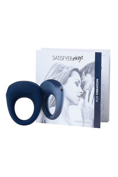 Ерекційне рельєфне віброкільце Satisfyer Power Ring, синє SO2738 фото