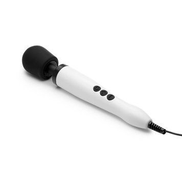 Вібромасажер DOXY Original White, дуже потужний, живлення 220В, пульсівні вібрації SO1431 фото