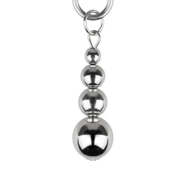 Зажимы для сосков Bedroom Fantasies: Nipple Clamps with Beaded Chain - Silver SX2209 фото