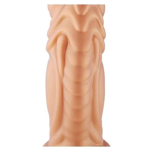 Фаллоимитатор для секс-машин Hismith Slightly Curved Silicone Dildo Monster Series, крепление KlicLok SO9960 фото