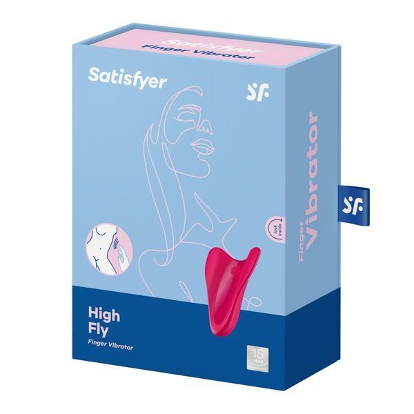 Вибратор на палец эргономичной формы Satisfyer High Fly, красный SO4651 фото