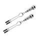 Зажимы для сосков Bedroom Fantasies: Nipple Clamps with Beaded Chain - Silver SX2209 фото 4