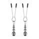 Зажимы для сосков Bedroom Fantasies: Nipple Clamps with Beaded Chain - Silver SX2209 фото 3