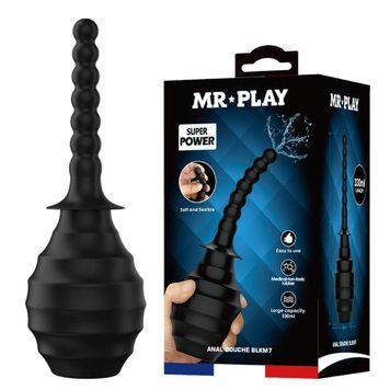 Анальный душ с гибким носиком Pretty Love Mr Play чёрный 330 мл QX-006-MR фото