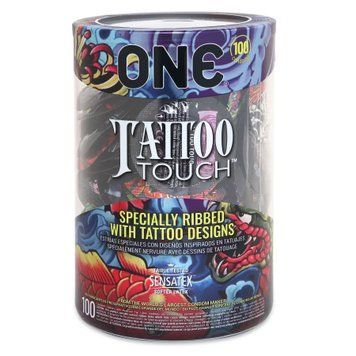 Набір презервативів ONE Tattoo Touch, 100 шт