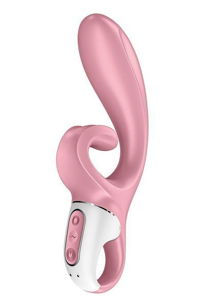 Смарт вибратор кролик Satisfyer Hug Me Pink, 2 мотора, диаметр 4,2см, широкая клиторальная часть SO6274 фото