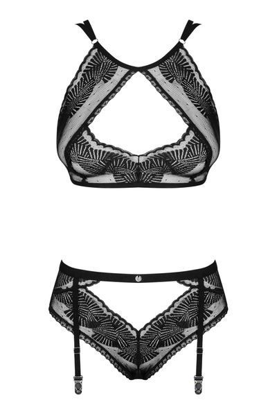 Комплект Obsessive Allastia 2-pcs set black  SX2577 фото