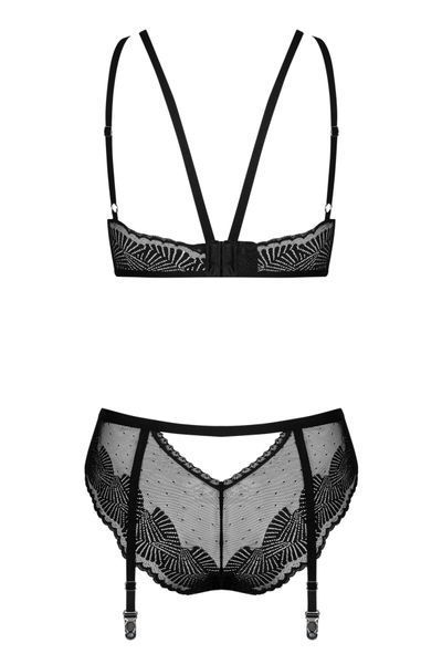 Комплект Obsessive Allastia 2-pcs set black  SX2577 фото