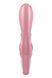 Смарт вибратор кролик Satisfyer Hug Me Pink, 2 мотора, диаметр 4,2см, широкая клиторальная часть SO6274 фото 5
