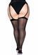 Прозрачные чулки со швом Leg Avenue Sheer backseam stockings Black, plus size SO7912 фото 3