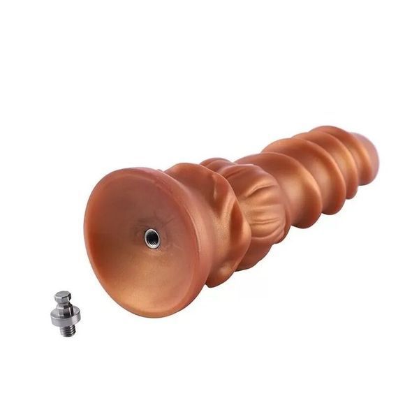 Фаллоимитатор для секс-машин Hismith Spiral Grain Silicone Dildo Monster Series, спиральный рельеф SO9961 фото