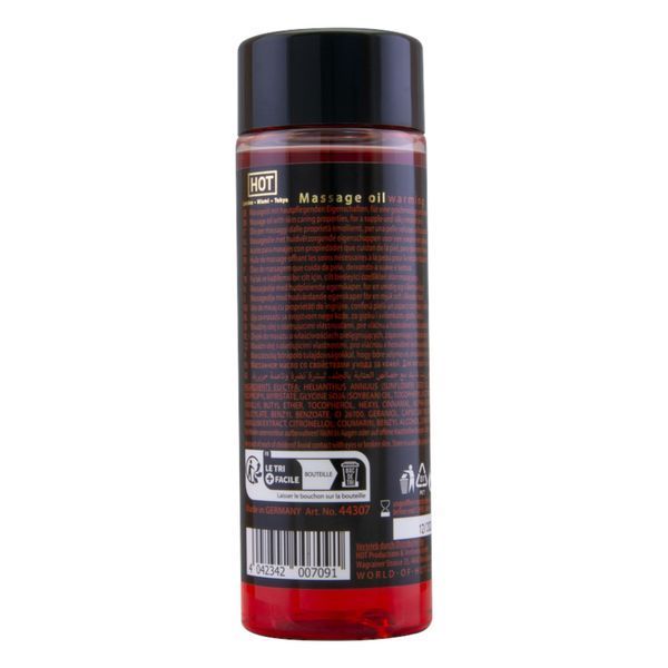 Зігріваюча масажна олія HOT Massage Oil Warming, 100 мл HT44307 фото