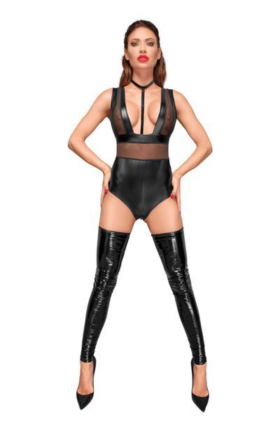 Боді з мокрим ефектом Noir Handmade F183 Powerwetlook body SX0053 фото