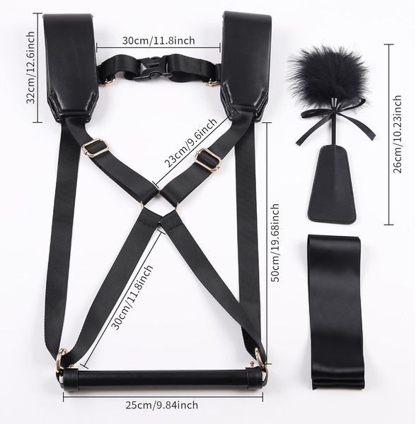 БДСМ-набір LOCKINK YEAHWOW Black Doggy Style Saddle set SX2845 фото