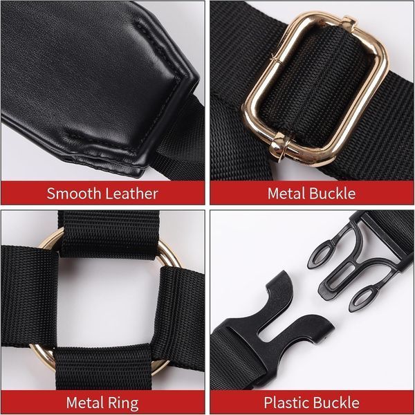 БДСМ-набір LOCKINK YEAHWOW Black Doggy Style Saddle set SX2845 фото