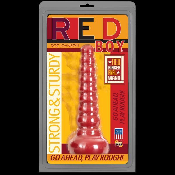 Анальная пробка-втулка Doc Johnson Red Boy - Red Ringer Anal Wand, макс. диаметр 4,5см SO1981 фото