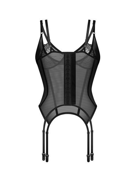 Корсет Obsessive Arrowel Black corset  SX2580 фото