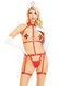 Портупея з чокером і гартери Leg Avenue 2PC Vegan Leather Nurse Harness Teddy and Headband Red  SX1718 фото 5