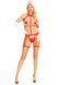 Портупея з чокером і гартери Leg Avenue 2PC Vegan Leather Nurse Harness Teddy and Headband Red  SX1718 фото 6