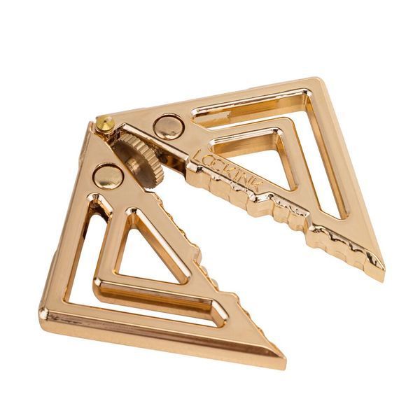Зажимы для сосков с тяжелой подвеской LOCKINK Adjustable Nipple Clamps with Heavy Pendant - Golden SX0846 фото