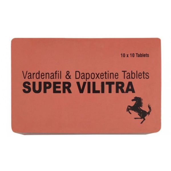 Таблетки Super Vilitra Левитра + Дапоксетин (цена за пластину ,10 таблеток) B88068 фото