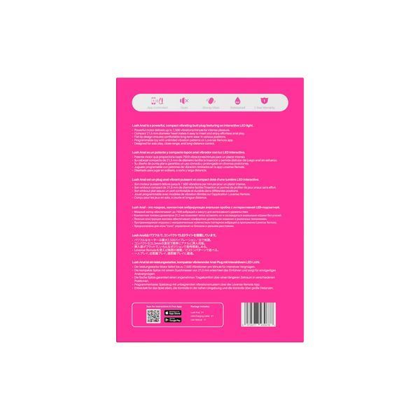 Анальная смарт-вибропробка Lovense Lush Anal, очень мощная, LED-подсветка SX3317 фото
