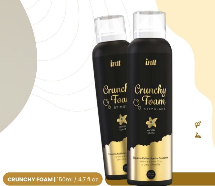 Массажная пена со вкусом ванили Intt Crunchy Foam Vanilla, 100 мл SO2939 фото