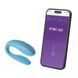 Смарт-вібратор для пар We-Vibe Sync Go Turquoise, блакитний, з керуванням через застосунок SX0528 фото 2