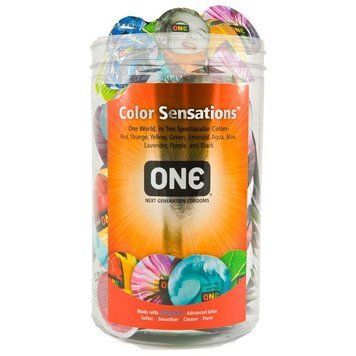 Набір презервативів ONE Color Sensations, 100 шт