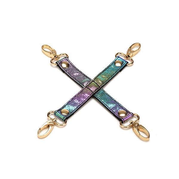 БДСМ-набор Liebe Seele Vivid Rainbow 8 Pieces Set, 8 аксессуаров, экокожа на бархатной основе SO9504 фото