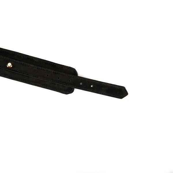 Наручники Liebe Seele Boudoir Amor Wrist Cuffs Black, соединительная цепочка на карабинах SX1669 фото