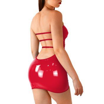 Сексуальное виниловое платье Art of Sex - Jaklin, цвет красный SO7507 фото