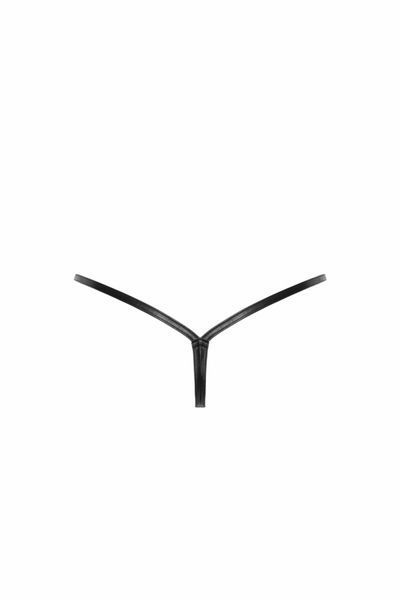 Трусики-стринги Noir Handmade P012 Wild, под латекс, крокодиловый принт, застежки по бокам SX0339 фото
