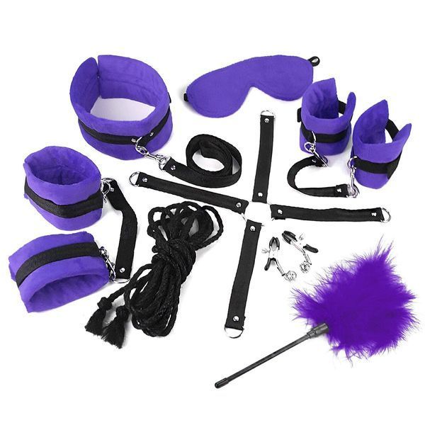 BDSM-набір Art of Sex &ndash; Soft Touch BDSM Set, фіолетовий, 9 предметів SO6600 фото