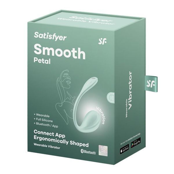 Смарт-виброяйцо Satisfyer Smooth Petal, мятное SX0666 фото