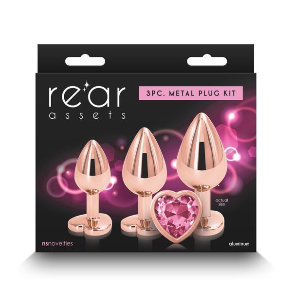 NS Novelties Rear Assets - Trainer Kit - Rose Gold - Pink Heart