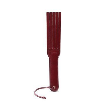 Двусторонний паддл Liebe Seele Wine Red Spanking Paddle, натуральная кожа SO9456 фото
