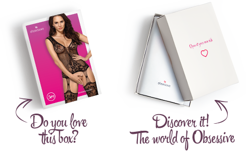 Бодистокинг Obsessive Bodystocking F221, силуэтный цветочный рисунок, имитация чулок SO7229 фото