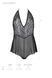Боді Passion LEAFA BODY black, на зав'язках, м'яка чашка, низ у вигляді шортиків SX0501 фото 5