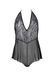 Боді Passion LEAFA BODY black, на зав'язках, м'яка чашка, низ у вигляді шортиків SX0501 фото 3